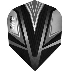 Harrows Vivid Dart Flights - 100 Micron - Std - Black