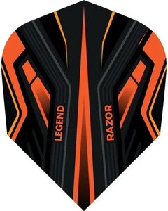 Legend Razor Dart Flights - 100 Micron - No2 - Std - Orange