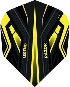 Legend Razor Dart Flights - 100 Micron - No2 - Std - Yellow