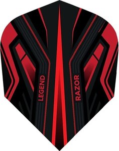 Legend Razor Dart Flights - 100 Micron - No2 - Std - Red