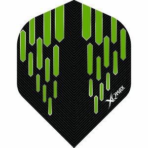 XQMax Dart Flights -100 micron - STD- No2 - Green