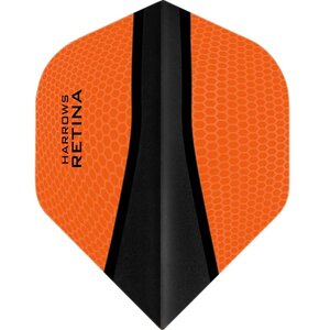 Harrows Retina-X Dart Flights - 100 micron - No2 - Std - Orange