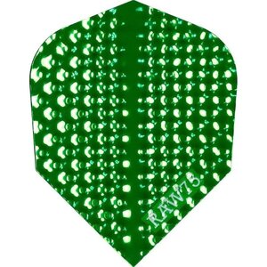 Designa Dart Flights - Raw 75 - 75 Micron - Std - Dimplex - Green