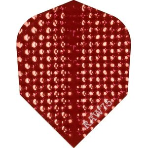 Designa Dart Flights - Raw 75 - 75 Micron - Std - Dimplex - Red