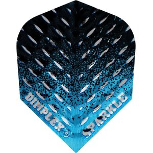 Harrows Dart Flights - Std - Dimplex Sparkle - Fade - Blue