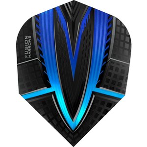 Harrows Fusion Dart Flights - 100 Micron - No6 - Std - Blue