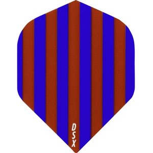 Dart Flights - Designa DSX Football - No2 - Std - Blue/Bordeaux