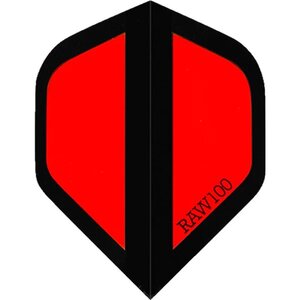 Dart Flights - Raw 100 - 100 Micron - Std - Zone - Red