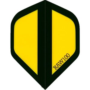 Dart Flights - Raw 100 - 100 Micron - Std - Zone - Yellow