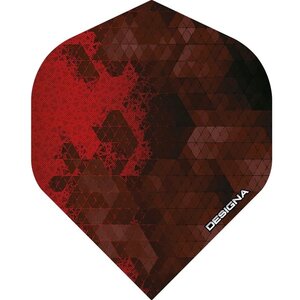 Designia - Rock Dart Flights - STD - Red