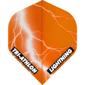 McKicks Lightning Dart Flights - Triathlon - Std - Clear Orange