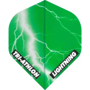 McKicks Lightning Dart Flights - Triathlon - Std - Clear Green