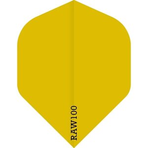 Dart Flights - Raw 100 - 100 Micron - Std - Plain - Yellow