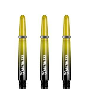 Ruthless Deflectagrip Plus Dart Shafts - Inbetween - Polycarbonaat - Yellow/Black