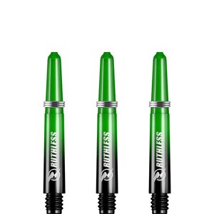 Ruthless Deflectagrip Plus Dart Shafts - Short - Polycarbonaat - Green/Black