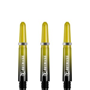 Ruthless Deflectagrip Plus Dart Shafts - Short - Polycarbonaat - Yellow/Black