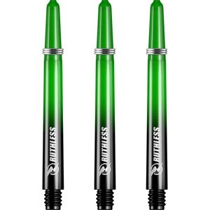 Ruthless Deflectagrip Plus Dart Shafts - Medium - Polycarbonaat - Green/Black