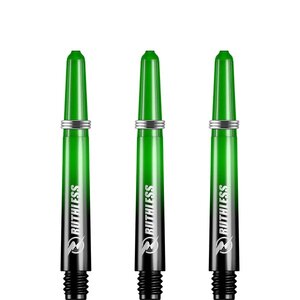 Ruthless Deflectagrip Plus Dart Shafts - Inbetween - Polycarbonaat - Green/Black