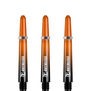 Ruthless Deflectagrip Plus Dart Shafts - Inbetween - Polycarbonaat - Orange/Black