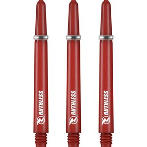 Ruthless RX - Ruthless Deflectagrip Dart Shafts - Medium -Nylon-Red