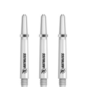 Ruthless RX - Ruthless Deflectagrip Dart Shafts - Inbetween -Nylon-White