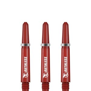 Ruthless RX - Ruthless Deflectagrip Dart Shafts - Short -Nylon-Red