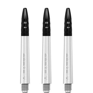 Mission Sabre Shafts - Polycarbonaat Dart Shafts - Inbetween+ - White - Black Top