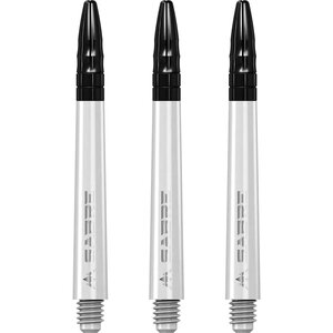 Mission Sabre Shafts - Polycarbonaat Dart Shafts - Medium - White - Black Top