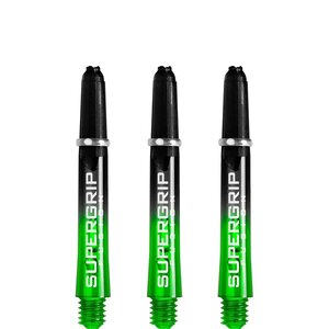 Harrows Supergrip Fusion X Shafts - Dart Shafts - Short - Black/Green