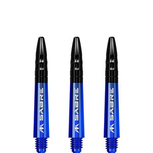 Mission Sabre Shafts - Polycarbonaat Dart Shafts - Short - Blue- Black Top