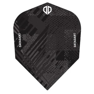 Datadart Dart Flights - Grunge - 100 Micron - No6 - Std - Black