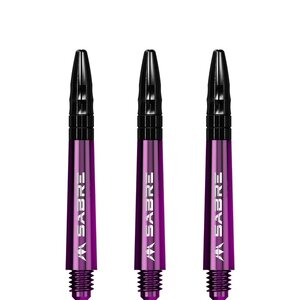 Mission Sabre Shafts - Polycarbonaat Dart Shafts - Inbetween - Purple - Black Top