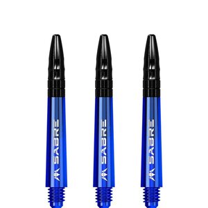 Mission Sabre Shafts - Polycarbonaat Dart Shafts - Inbetween - Blue - Black Top