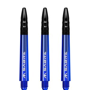 Mission Sabre Shafts - Polycarbonaat Dart Shafts - Inbetween+ - Blue - Black Top