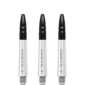 Mission Sabre Shafts - Polycarbonaat Dart Shafts - Inbetween - White - Black Top