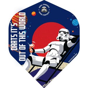 ORIGINAL STORMTROOPER DART FLIGHTS - OFFICIAL LICENSED - NO2 - STD - OUT OF THIS WORLD