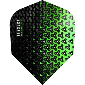 HARROWS TESSERA DART FLIGHTS - NO6 - STD - GREEN