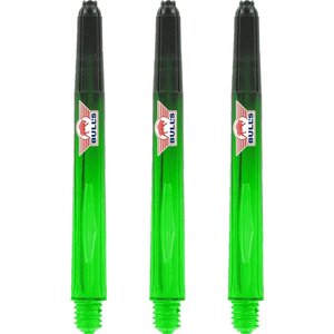 BULLS AIRSTRIPER DART SHAFTS MEDIUM - POLYCARBONATE - GREEN