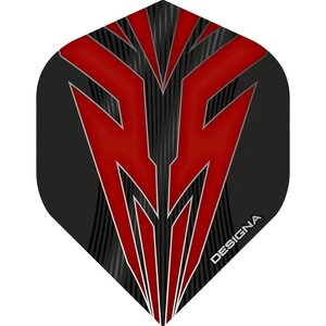 DESIGNA MAKO DARTS FLIGHTS - EXTRA STRONG - STD - Red