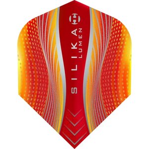 HARROWS SILIKA DART FLIGHTS - TOUGH CRYSTALINE COATED - STD - NO6 - LUMEN MIX - Orange