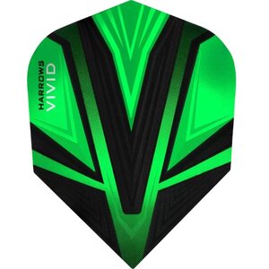 Harrows Vivid Dart Flights - 100 Micron - Std - Green