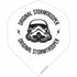 ORIGINAL STORMTROOPER DART FLIGHTS - OFFICIAL LICENSED - NO2 - STD - LOGO ON WHITE_